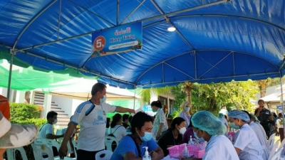 ワクチン接種会場、タオ島
