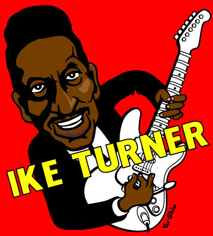 Ike Turner caricature likeness