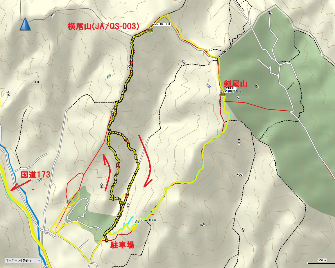 2021横尾山/地図