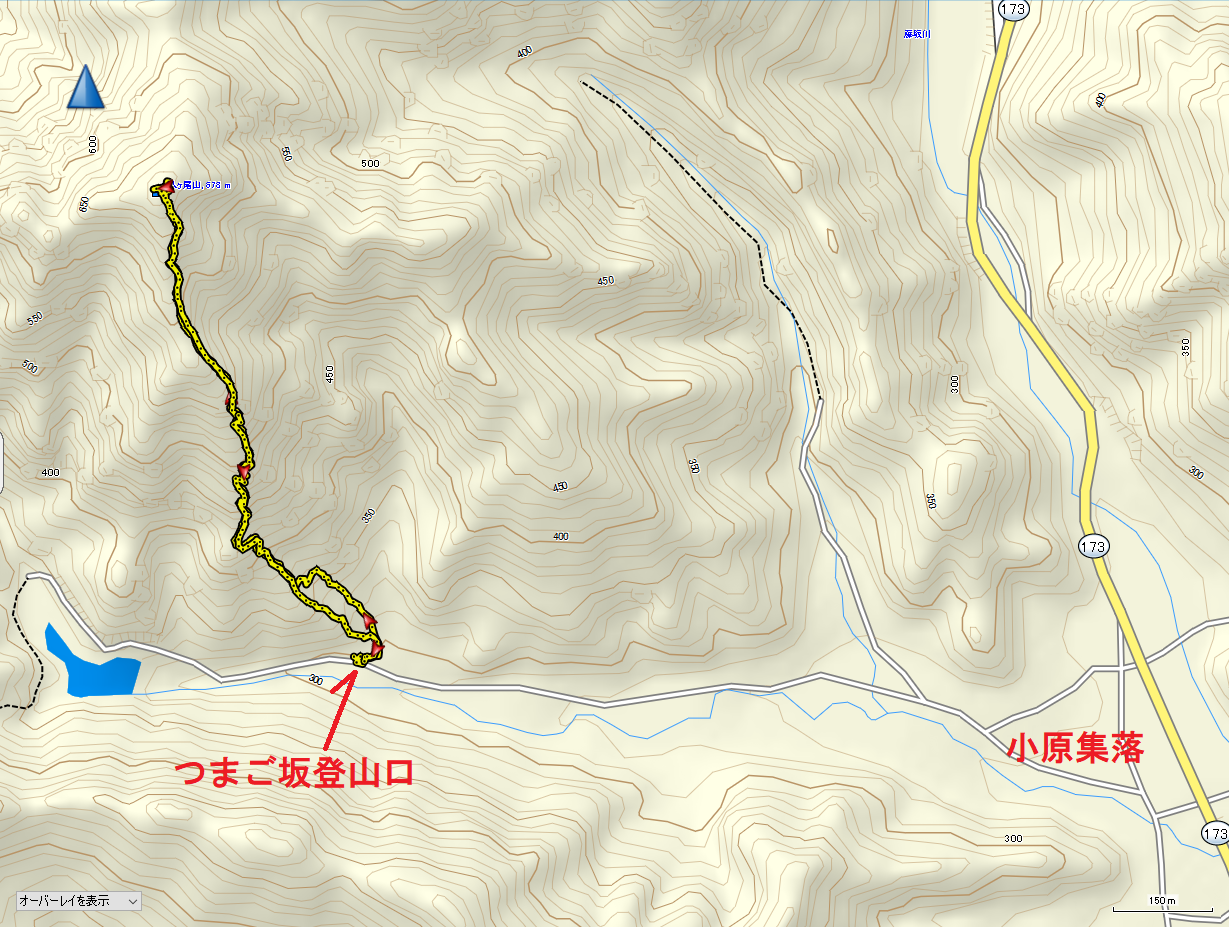 20210912八ヶ尾山/地図