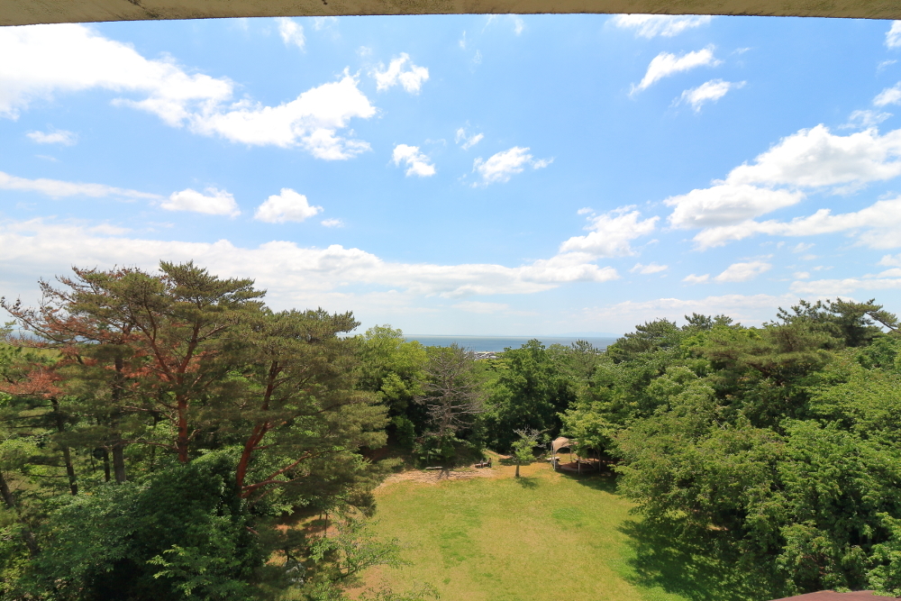 本城山青少年公園　展望台からの景色の画像