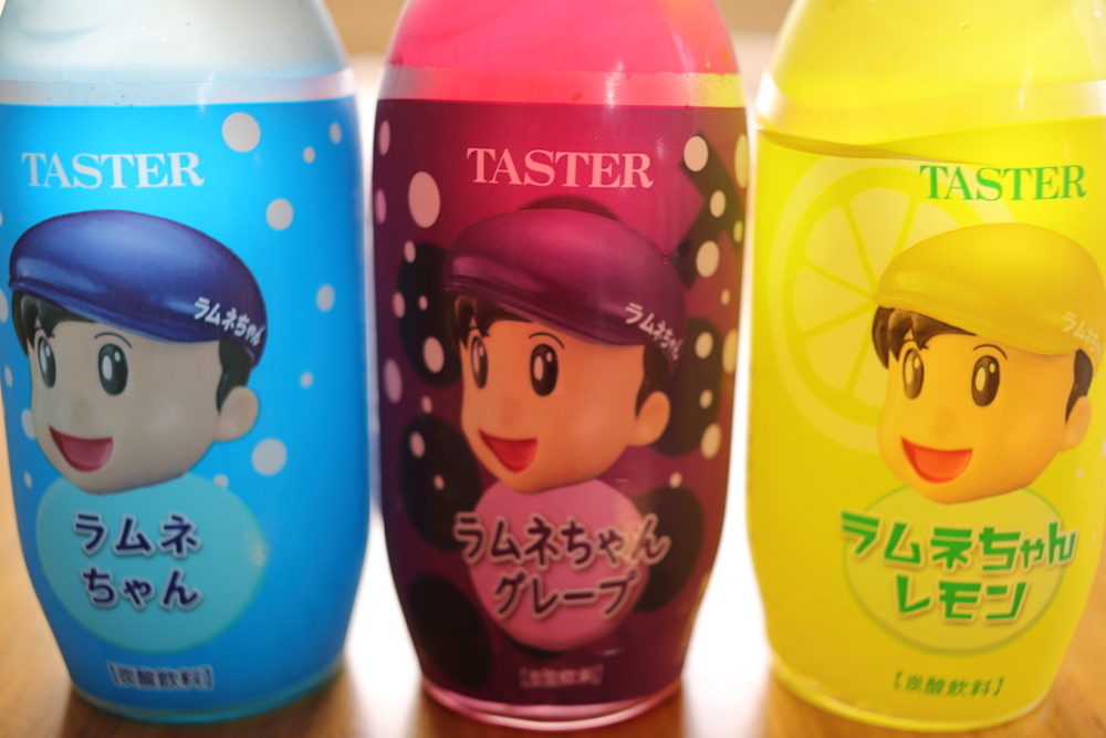 TASTER｜ラムネちゃん・グレープ・レモンのラベル正面の画像