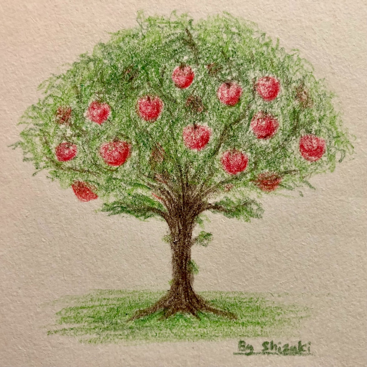 落描き りんごの木と実 超 Rainbow Harmonix