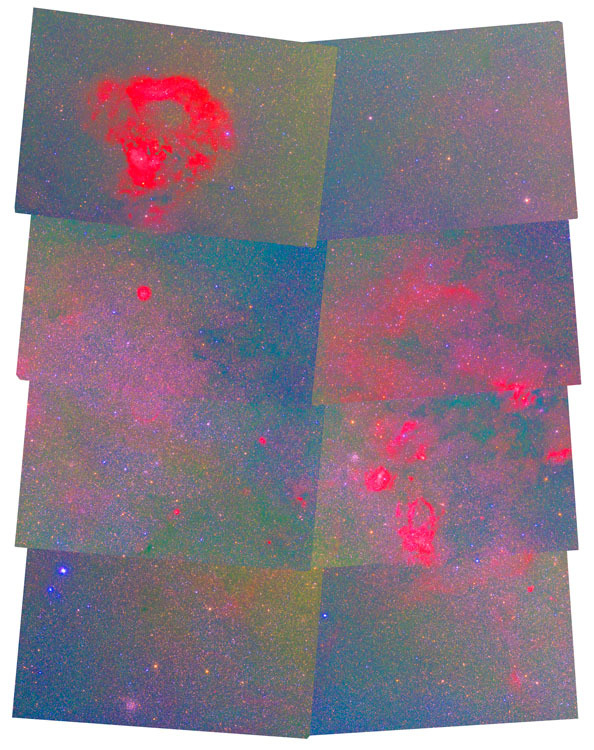 カシオペア座 星雲 画像処理