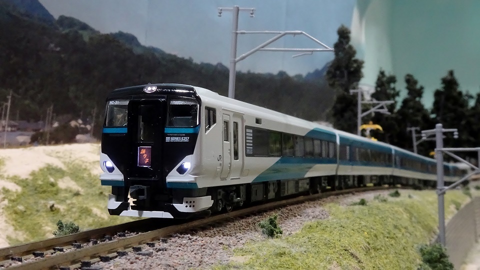 新車入線】E257系2500番台「踊り子」 - ビスタ模型鉄道（エヌゲージ日記）